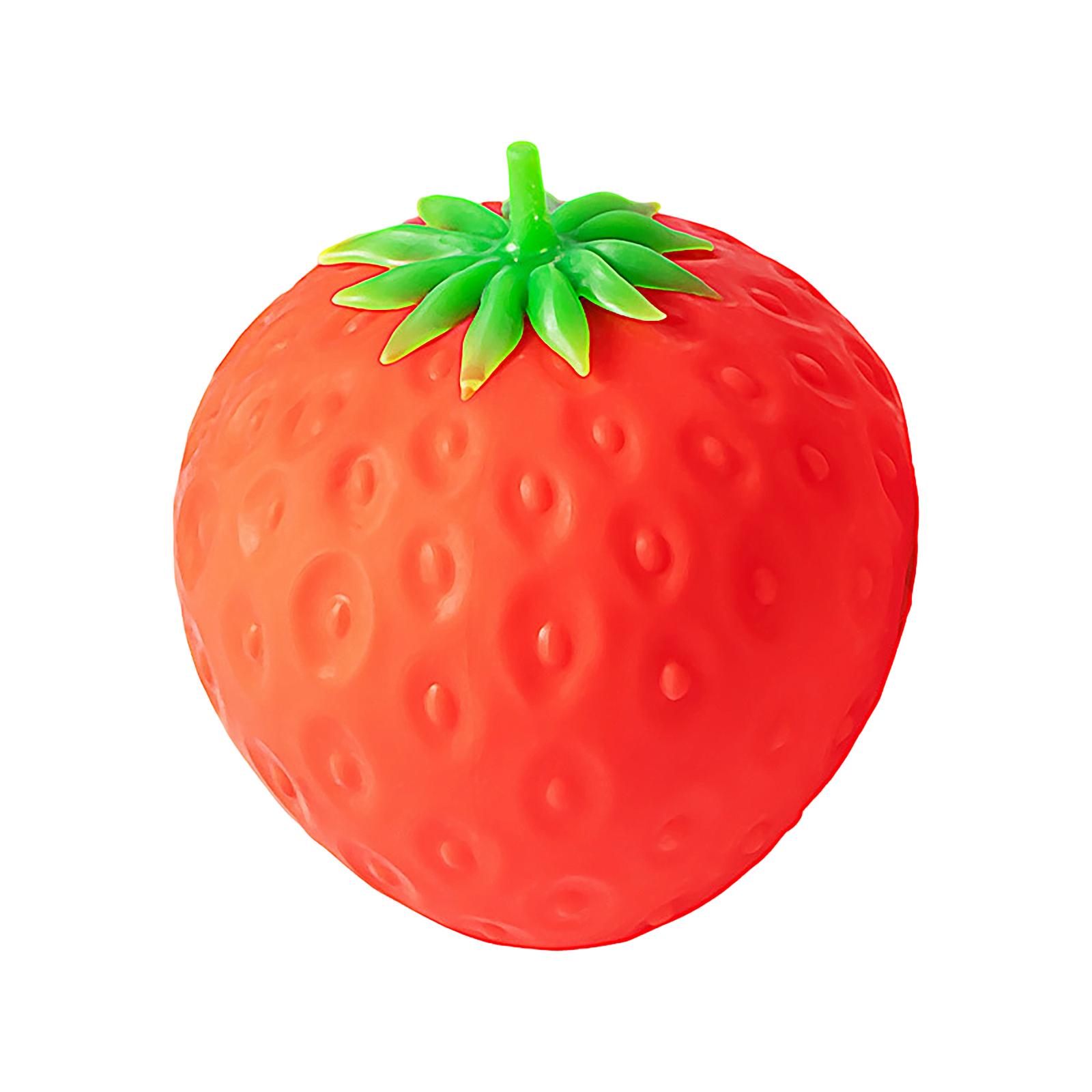 

Strawberry Shaped Squeeze Toy for Stress Relief and Relaxation Slow Rising Soft Material for Hand Exercise and Sensory Play One Size червоний