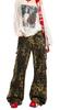 Bestmood Weite Hosen Camouflage Lang Gerade Locker Cargohosen Hoher Leopard Langer Amerikanischer Freizeit Hip Hop Tanz L Leopard Damen Hosen, Druck, Hosen, Hosen,