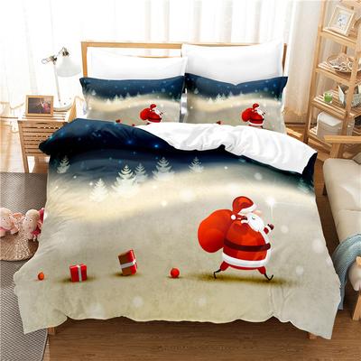 Geschenke tragen Bettwäsche-Set Bettbezug-Set 3D-Bettwäsche Digitaldruck Bettwäsche Queen-Size-Bettwäsche-Set Modisches Design