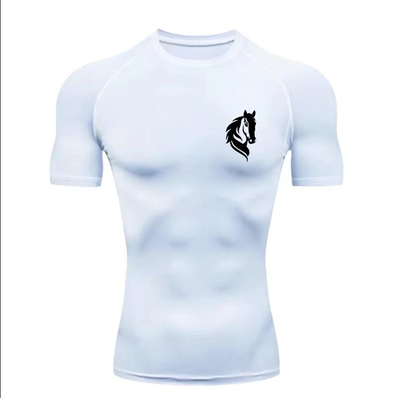 Pegasus  Men s Sports T-shirt Training Fitness Compression Workout T-Shirt Athletic Tees Gym T-shirts Men s Fitness T-Shirt S