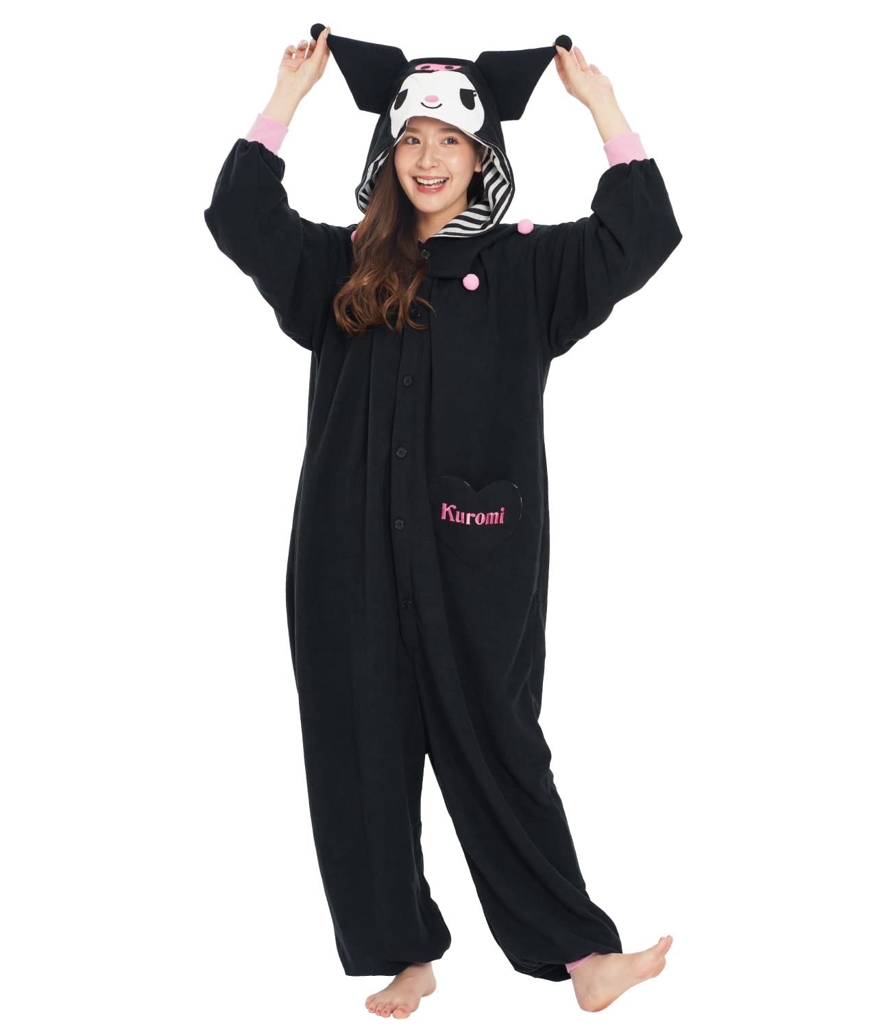 

[Southark] Персонаж Pile Kigurumi Бесплатный размер Sanrio Kuromi