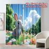2pcs, 2D FLAT PRINTING Curtains (Without Rod) Sunny Meadow Modern Window Curtain Yarn Curtains Decorations Inside Perfect for