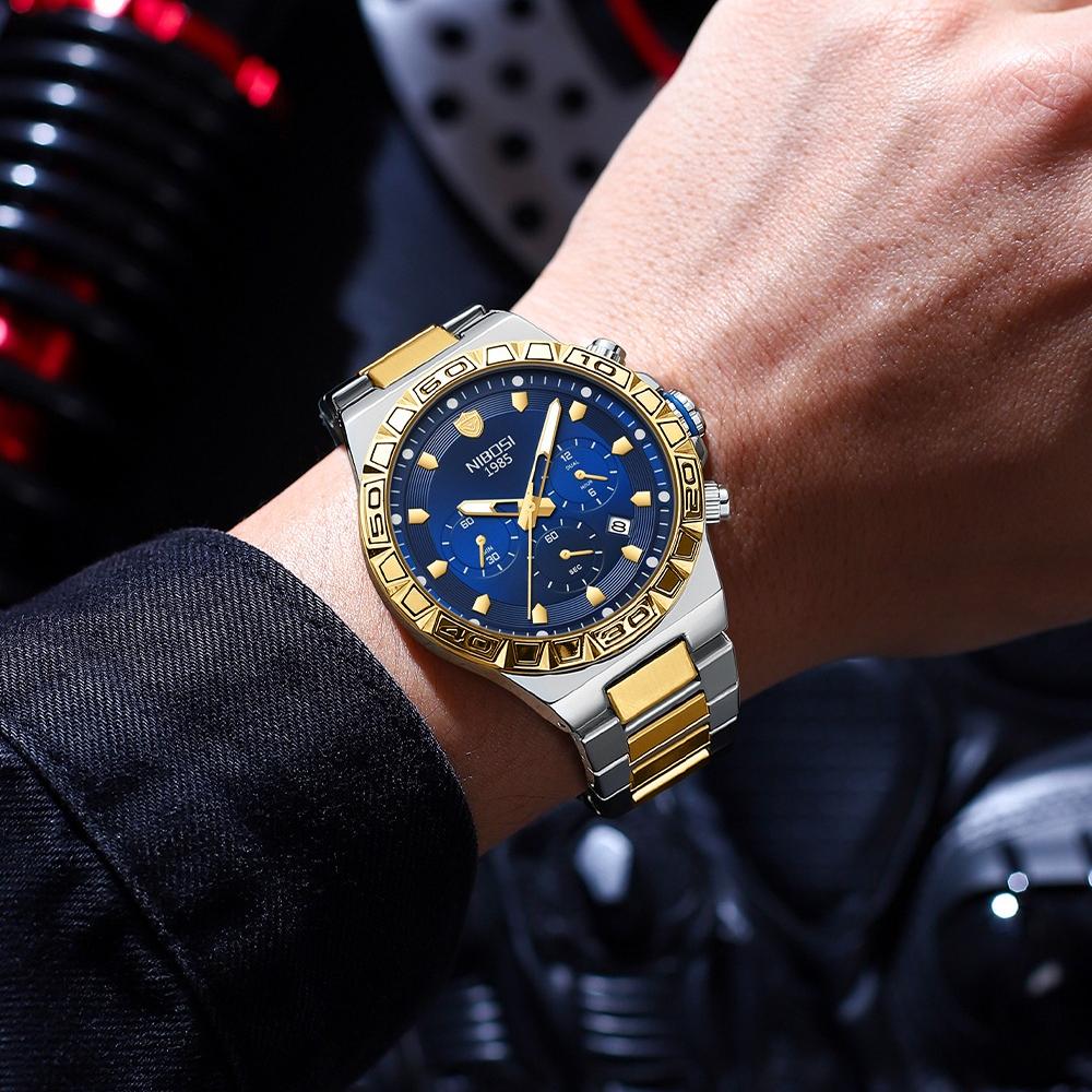 Business Men Watches Luxury Quartz Watches for Men Stainless Steel Waterproof Wristwatches Reloj Hombre