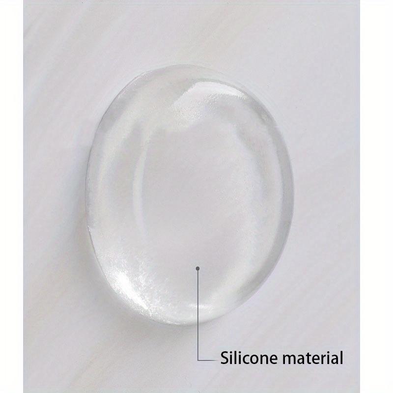 Silicone Door Stopper Pads - Transparent Wall Protector Bumper for Door Handle, Refrigerator & Furniture - Self-Adhesive Rubber Cushion