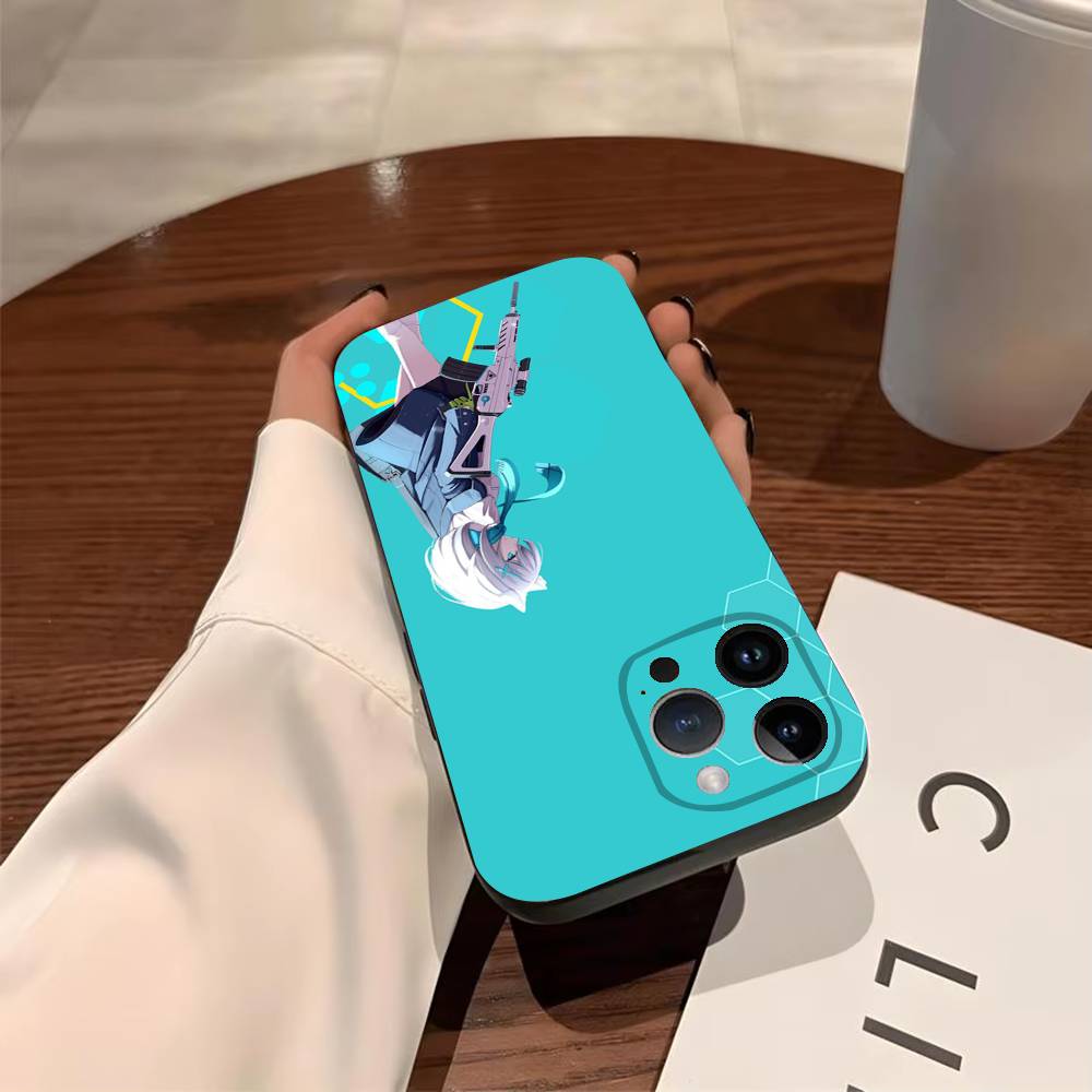Blue A-Archive S-Shiroko Phone Case For iPhone 17,16,15,14,13,12,11,Pro,X,Xs,MAX,Plus TPU Soft To Skin-friendly Cover