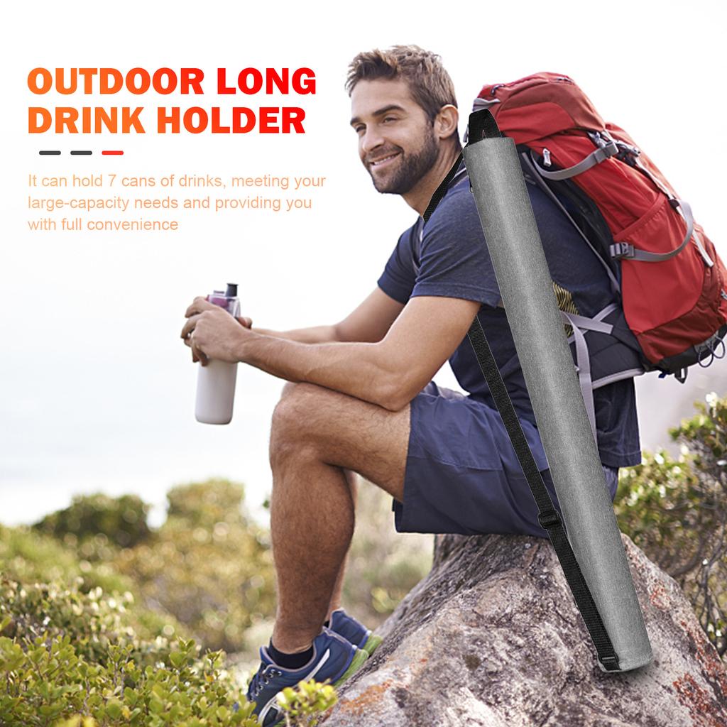 Portable Golf Beer Cooler Bag Large Capacity Insulated Thermal Cooler Shoulder Crossbody Backpack Travel Hiking Organization