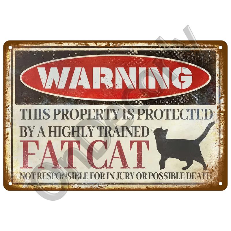 Tin Signs Plate Home Wall Decor Beware Metal Signs Vintage Plaque Warning Danger For Bar Club Man Cave Art Painting Poster Gift