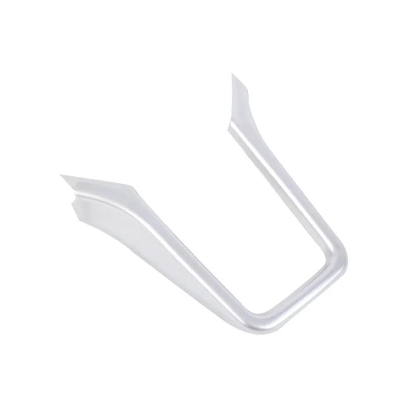 For Porsche Cayenne 2011-2017 ABS Carbon Fiber Car Center Control Decorative Frame Sticker Car Interior Accessories 1Pcs
