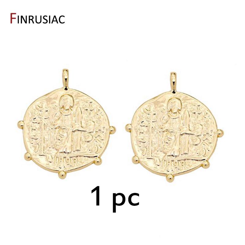 

European Retro Religious Totem Pendant Coin Pendants DIY Chic Necklace Jewelry Making Accessories