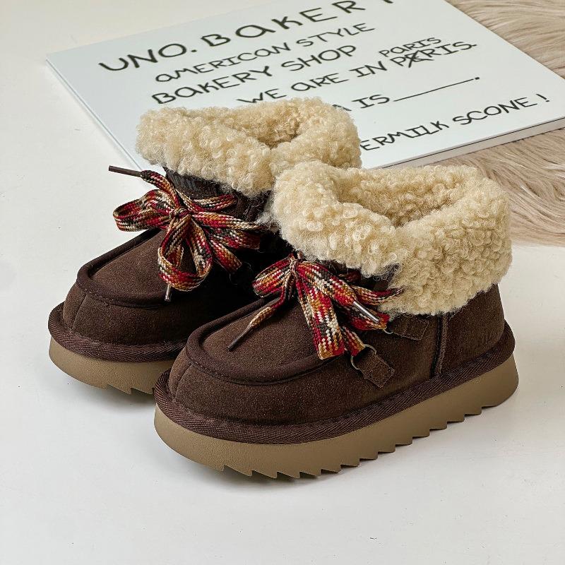 

Зимние новые детские дутики из матовой кожи, утепленные хлопком, плюшевые, для мальчиков и девочек 30