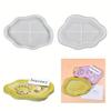Heart Tray Resin Mold Cloud Coaster Silicone Molds for Irregular Tray, DIY Jewelry Trinket Dish, Candle Holder Casting
