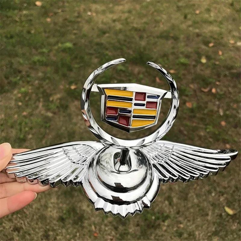 3D Metal Car Front Hood Emblem Cover Bonnet Badge Sticker for Cadillac ATS BLS CT5 EXT SLS SRX XT4 XT6 XTS XLR Escalade DTS