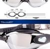 Unisex Anti-Fog Electroplated HD Swimming Goggles - Adjustable Waterproof Design