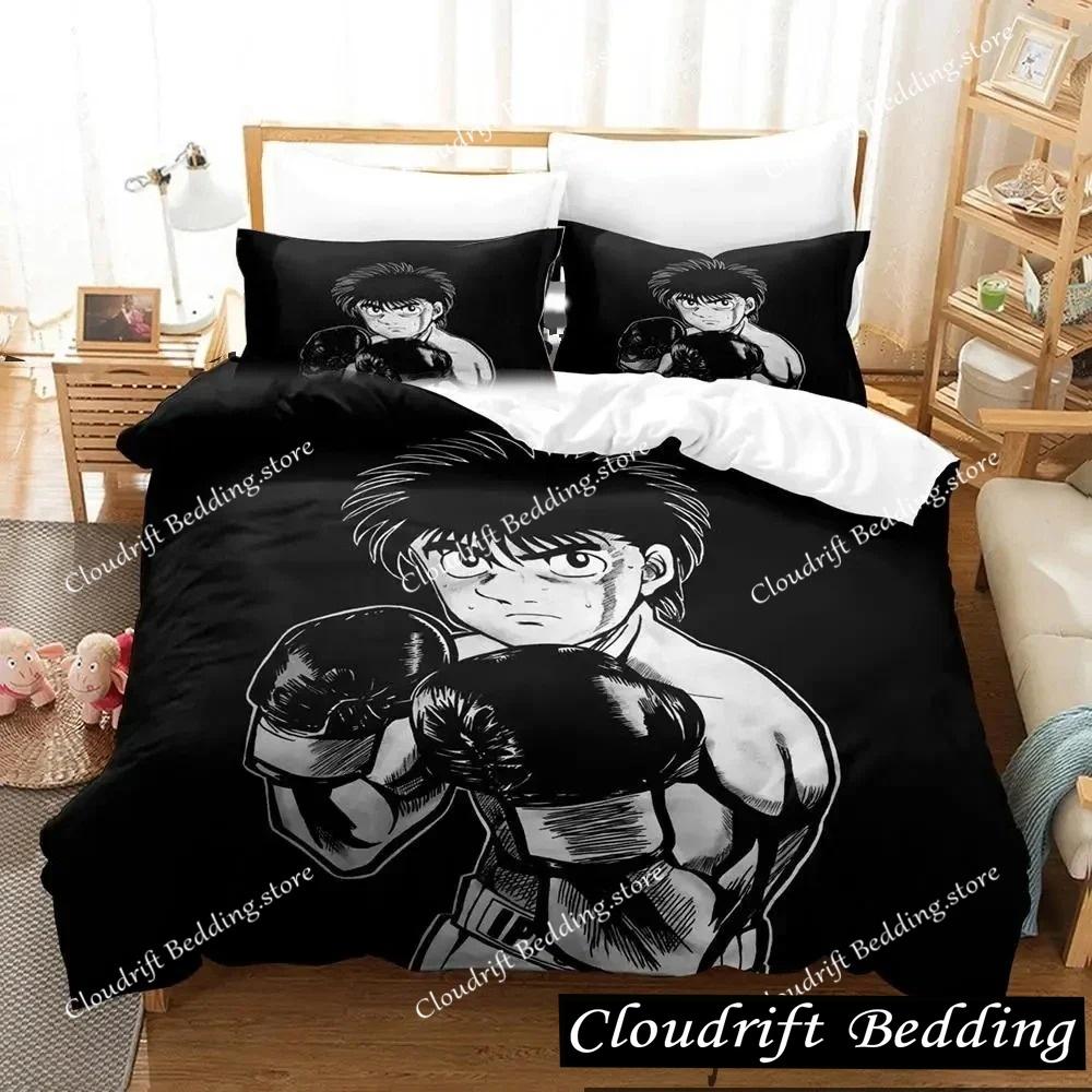 Kampfgeist Hajime No Ippo Anime Bettwäscheset Jungen Mädchen Einzelbett Queen Size King Size Bettbezug Kissenbezug Bett Jungen Erwachsene