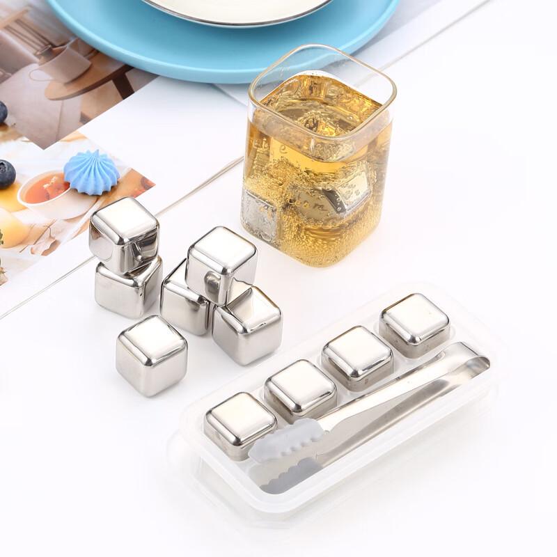 Yanggge 304 Stainless Steel Reusable Whiskey Stones Set