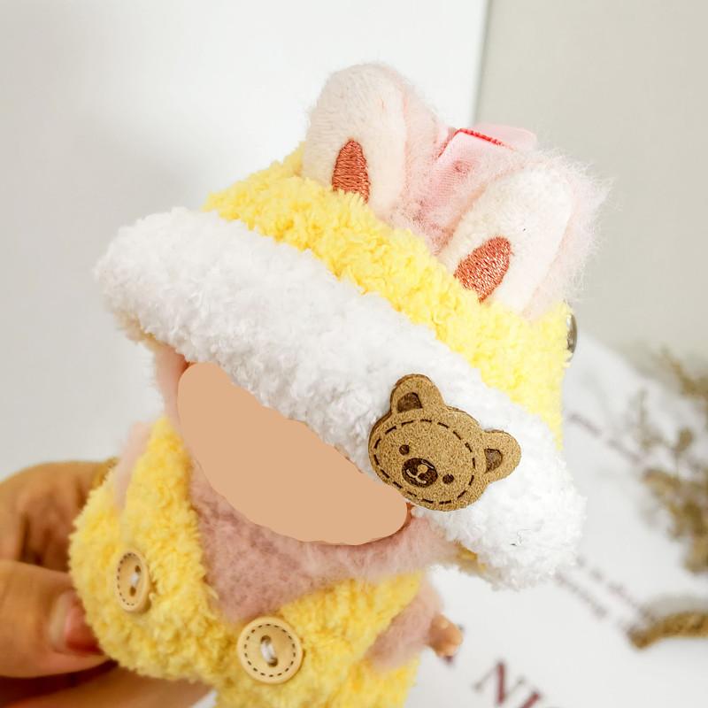 [Cloth Only] 10cm Doll Clothes Handmade Button Shoulder Strap Set Adorable & Fashionable Doll Clothing Set Replacement