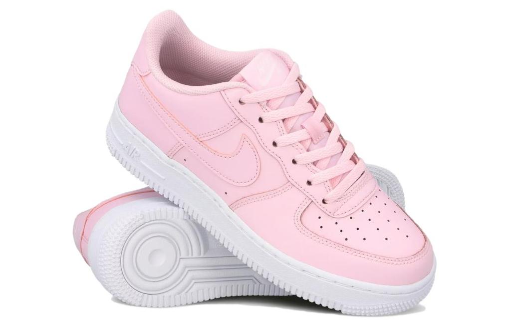 Nike Air Force 1 Leder Low-Top Kinder Skateboard Schuhe Rosa Jugendliche CT6389-600