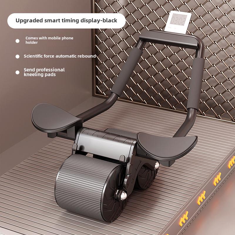 Břišní kolečko s automatickým odrazem: Podpora loktů pro muže a ženy – domácí fitness nástroj pro trénink břicha a jádra