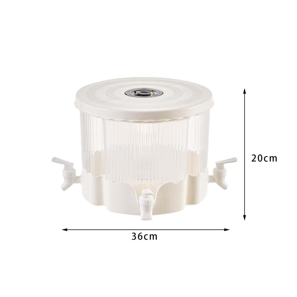 6L Cold Kettle Beverage Dispenser Removable 4 Grid Rotate 360° Daily Use