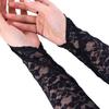 Wedding Party Floral Elbow Women Women Gloves Thin Gloves Fingerless Mitten Long Lace Gloves