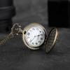 Best Gifts Luxury Quartz Pocket Watch Design Playing Card Necklace Pendant Pocket Watch Clock for Mens Womens
