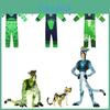 Wild Kratts Creature Power Suit kostuum voor kinderen met groene en marineblauwe jumpsuit en masker
