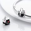 Copper Travel Journey Pink Cute Skirt Shiny Zirconia Beads Fit Pandora Original Bracelet Diy Jewelry Birthday Gift