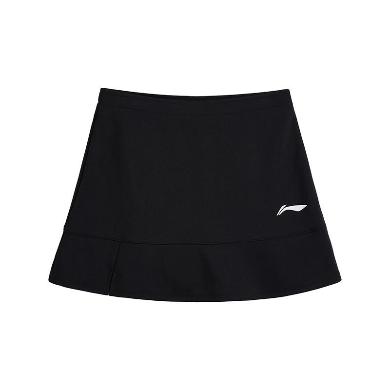 

Li Ning Спортивные юбка-брюки для бадминтона и бега Женская юбка с защитой от открывания Универсальная юбка Черный ASKV382-1 S