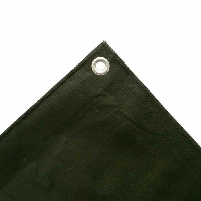 Bâche de protection 4x5m, 210g/m², verte, étanche, et anti-UV (20m²)