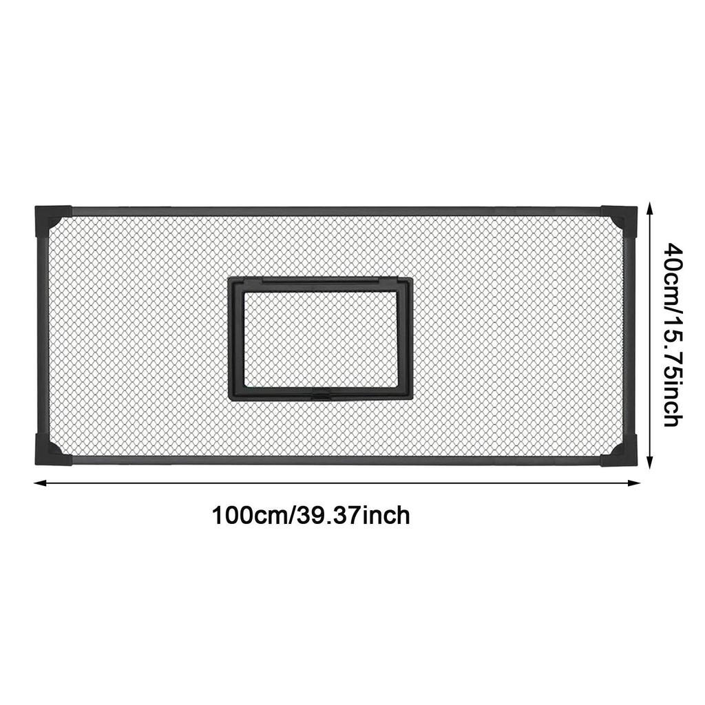 Black Mesh Aquarium Screen Net Easy Install Fish Tank Cover Anti Jumping Lid for Aquatic Pet Safety