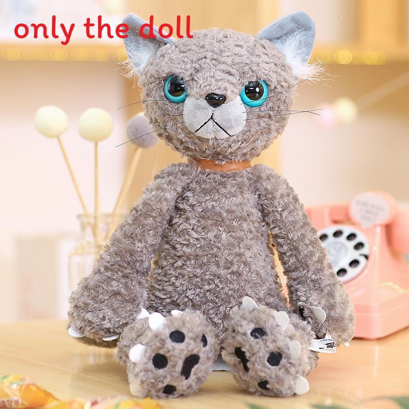 Plush Cat Animal Toy With Pp Cotton Filling For Kids And Girls Gift