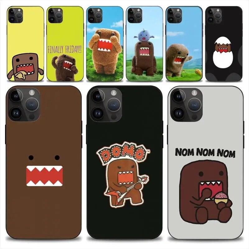 

Cute Domo-kun Phone Case For iphone 14 13 12 11 Pro Max Mini X 7 8 Soft Case