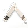 Silver Support Hinges Tables. Wine Boxes 4pcs 68x11 Mm