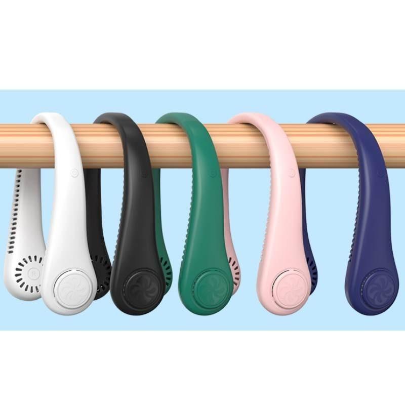 No Blade Hanging Neck Fan Usb Charging Outdoor Lazy Portable Mini Fan Gift Cross-border