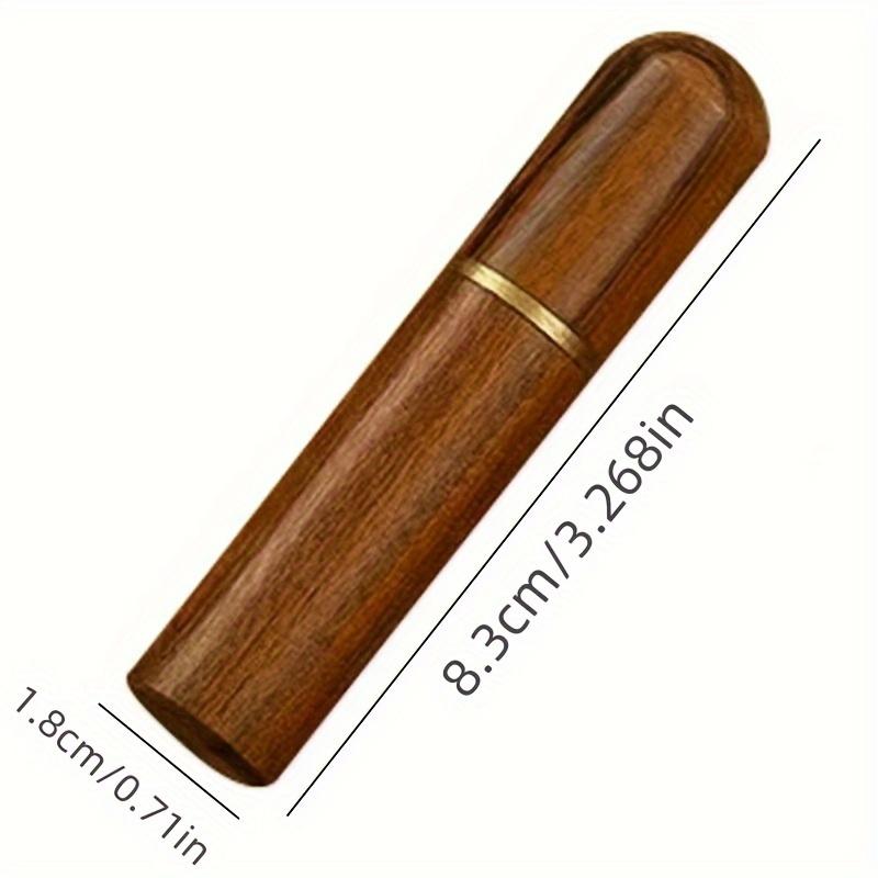 1pc Handcrafted Wooden Toothpick Holder, Portable Storage Case for Kitchen Dining Table Accessories, No Power Supply Needed, Wood Material
