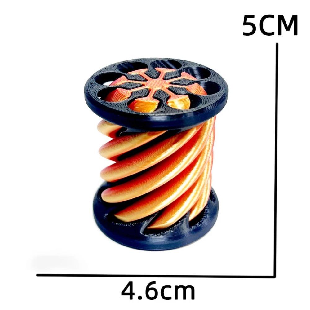 3D Printed Spiral Cone Fidgeting Toy Rotating Animal Pyramid Passthrough Sculpture Antistress Anxiety Relieving Game Adults Toys