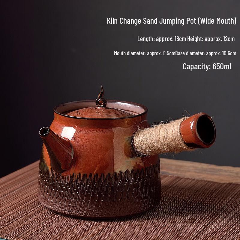Yilutang Ceramic Wide-Mouth Teapot for Camping