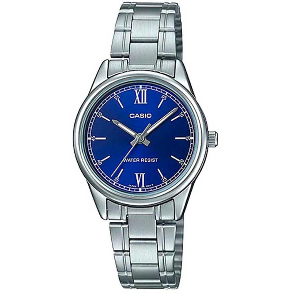 Casio Standard Blue Analog Business Quartz Ships Internationally LTP-V005D-2B2 Women's Watch,