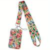 1PC New Fashion Flowers Neck Strap Vintage Lanyard for Key ID Card Gym USB Badge Holder DIY Hang Rope Phone Accessories