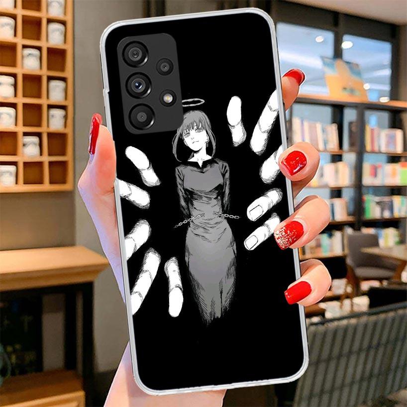 Chainsaw Makima Power Phone Case For Samsung Galaxy A17 A37 A57 A16 A26 A36 A56 A15 A25 A35 A55 A14 A24 A34 A54 A13 A23 A33 A53