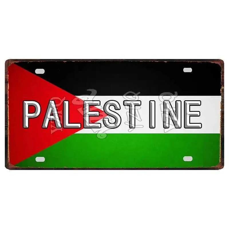 30X15Cm National Flag Egypt Maldives Latvia Metal Tin Logo Tourist Souvenir Wall Bar Shop Home Decoration Dc-1321B