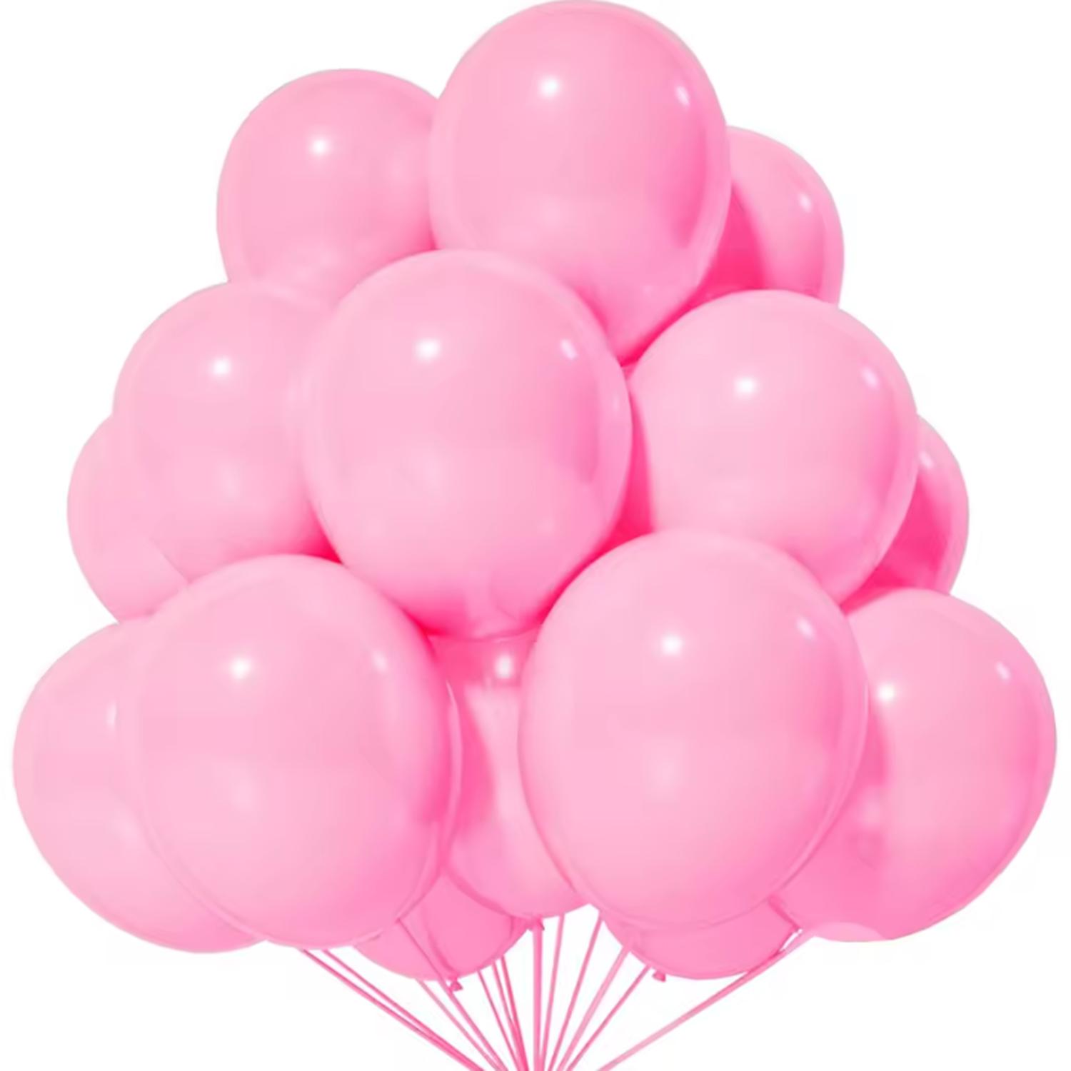 

12inch 5/10/20/30/50/100pcs pink balloon set, suitable for weddings, birthdays, themed parties,wedding parties,family gatherings 5 pcs рожевий