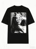 HHbrand Jennie Grafik T-Shirt Retro Amerikanischer Stil mit Jennie Bild Unisex Streetwear T-Shirt Geeignet für den täglichen lässigen Gebrauch Rundhalsausschnitt Sommer Oberteil Für