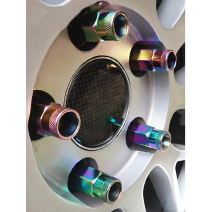 Steel Extended Open Racing Car Wheel Rims Lug Nuts Extended Tuner Nuts 20pcs/set Automobiles Wear Parts Nuts Bolts