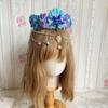 Tassel Mermaid Princess Headband Pearl Jewelry Tassel Crown Forehead Necklace Hair Hoop  Children