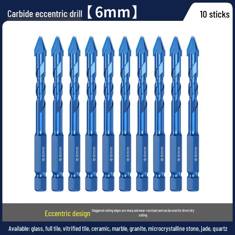Blue Victory Super Hard Angled Tile and Concrete Drill Bit Set