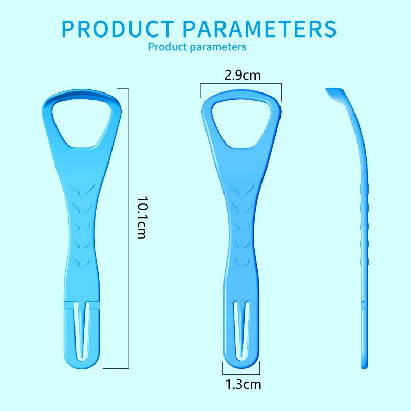 30 Pcs Disposable Oral Scrapers for Cleaning Tongue Coating