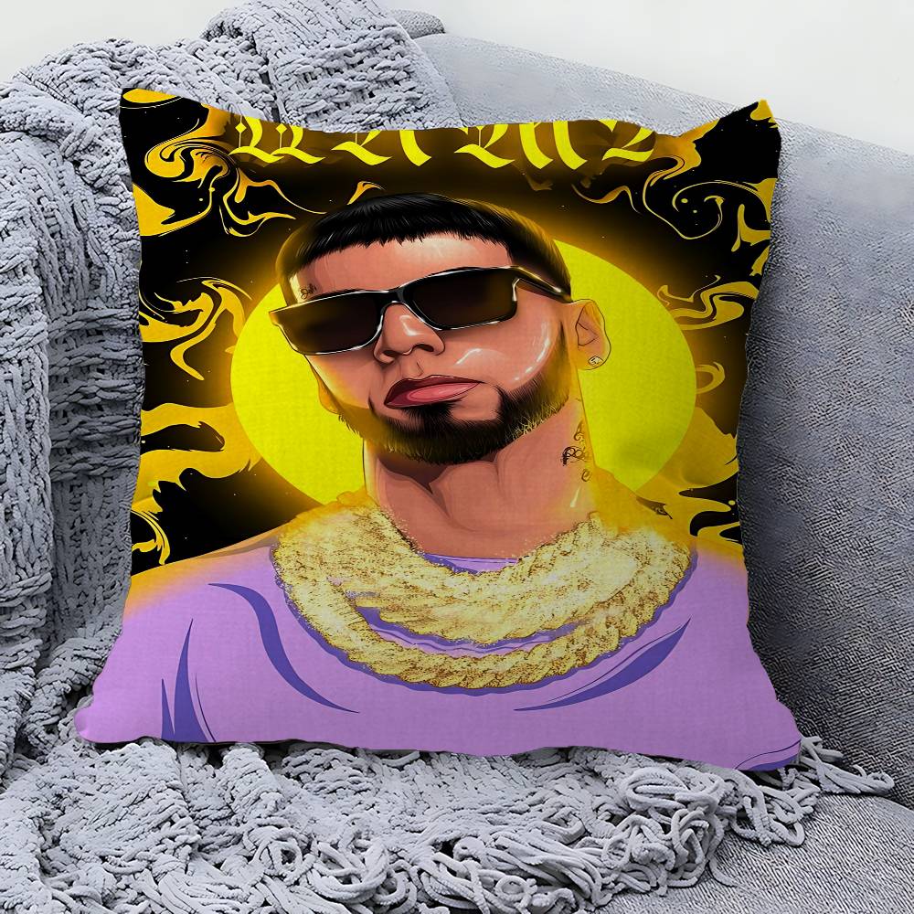 Rapper Real A-Anuel AA 45*45cm Cushion Cover Pillow Cover Decor Pillowcase Home Pillowcase For Couch Pillow