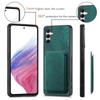For Samsung Galaxy A55 5G Case Compatible with MagSafe Leather Back Cover with Detachable Card Holder