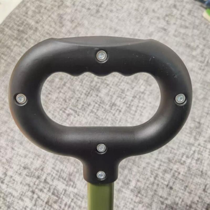 Camping Garden Black Trolley Pull Handle Fixed Buckle Part Socket Gardening Outdoor Activity Camping Trolley Handle